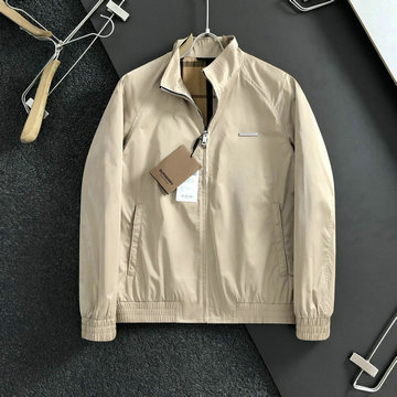 商品名称：バーバリー BURBERRY JS-WTBR24015 2024年秋冬最新入荷 リバーシブル チェック柄 ジャケット メンズ アウターコート ベージュ
