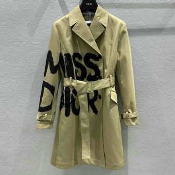商品名称：クリスチャンディオール CHRISTIAN DIOR JS-WTCD24010 2024年秋冬最新入荷 MISS DIOR トレンチコート ベルト付き レディース アウターコート 長袖 ベージュ