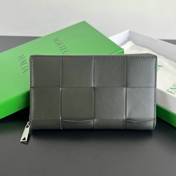 商品名称：ボッテガヴェネタ BOTTEGAVENETA aj-BOV649607PGH2024年最新入荷 カセット ジップラウンドウォレット メンズ ファスナー長財布 札入れ 小銭入れ