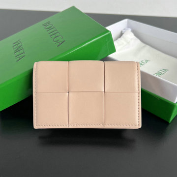 ボッテガヴェネタ BOTTEGAVENETA aj-BOV651396QF 2024年最新入荷 カセット ビジネスカードケース 名刺入れ ントレチャート ナッパ レザー