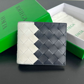 商品名称：ボッテガヴェネタ BOTTEGAVENETA  aj-BOV743211TKB 2024年最新入荷 イントレチャート 二つ折りウォレット ニつ折り財布 メンズ ウォレット 小銭入れなし 札入れ