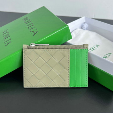 ボッテガヴェネタ BOTTEGAVENETA  aj-BOV755985PHG 2024年最新入荷 イントレチャート ジップ カードケース コインケース 財布 レザー メンズ レディース