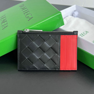 ボッテガヴェネタ BOTTEGAVENETA aj-BOV755985PKR  2024年最新入荷 イントレチャート ジップ カードケース コインケース 財布 レザー メンズ レディース