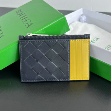 ボッテガヴェネタ BOTTEGAVENETA aj-BOV755985PKY  2024年最新入荷 イントレチャート ジップ カードケース コインケース 財布 レザー メンズ レディース
