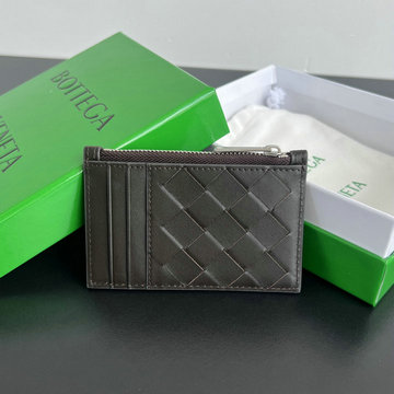 ボッテガヴェネタ BOTTEGAVENETA aj-BOV755985QSK  2024年最新入荷 イントレチャート ジップ カードケース コインケース 財布 レザー メンズ レディース