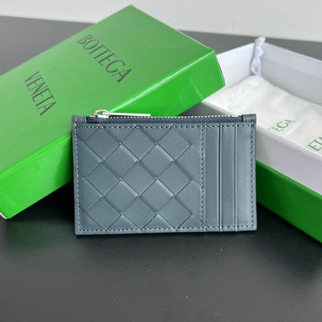 ボッテガヴェネタ BOTTEGAVENETA aj-BOV755985QSL 2024年最新入荷 イントレチャート ジップ カードケース コインケース 財布 レザー メンズ レディース