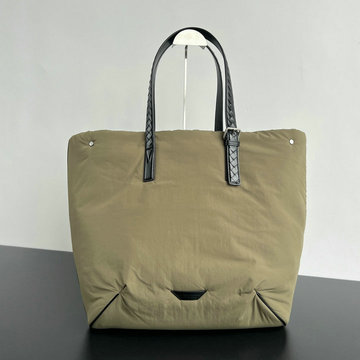ボッテガヴェネタ BOTTEGAVENETA aj-BOV776201BKQ 2024年最新入荷 クロスロード バックル トートバッグ ハンドバッグ ブラック ナイロン