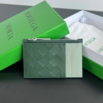 ボッテガヴェネタ BOTTEGAVENETA aj-BOV755985PGB  2024年最新入荷 イントレチャート ジップ カードケース コインケース 財布 レザー メンズ レディース