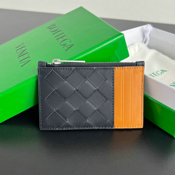 ボッテガヴェネタ BOTTEGAVENETA aj-BOV755985PHC  2024年最新入荷 イントレチャート ジップ カードケース コインケース 財布 レザー メンズ レディース