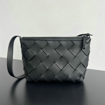 ボッテガヴェネタ BOTTEGAVENETA aj-BOV795125BK  2024年最新入荷 ディアゴ ホーボーバッグ ショルダーバッグ イントレチャートグレインレザー 黒