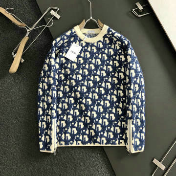 商品名称：クリスチャンディオール CHRISTIAN DIOR JS-MYCD24018 2024年秋冬最新入荷 クルーネックニット ロングスリーブセーター ジャカード トップス ウール