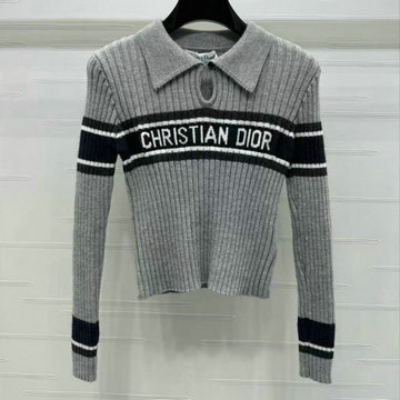 商品名称：クリスチャンディオール CHRISTIAN DIOR JS-MYCD24022 2024年秋冬最新入荷 ニット ポロシャツ ロングスリーブ ニットセーター レディース トップス ウール