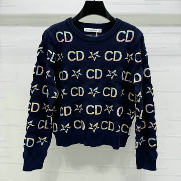 商品名称：クリスチャンディオール CHRISTIAN DIOR JS-MYCD24025 2024年秋冬最新入荷 クルーネックニット ロングスリーブセーター ジャカード トップス ウール