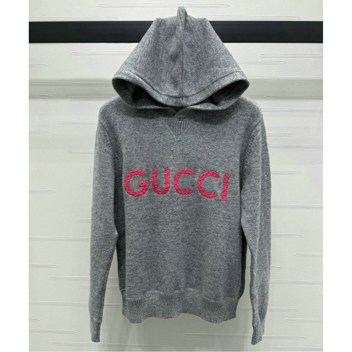 商品名称：グッチ GUCCI JS-MYGG24015 2024年秋冬最新入荷 フード付き セーター ロングスリーブ ニットセーター 刺繍 レディース トップス ウール