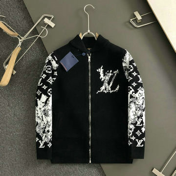 商品名称：ルイヴィトン LOUISVUITTON  JS-WTLV24010 2024年秋冬最新入荷 ニットジャケット ジップアップ ブルゾン メンズ ロングスリーブ アウターコート