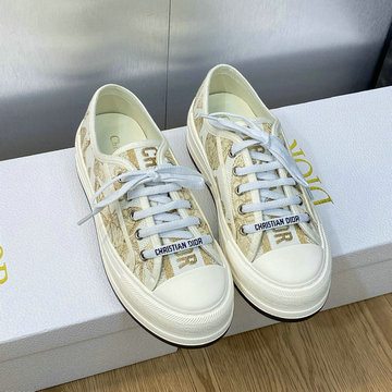 商品名称：クリスチャンディオール CHRISTIAN DIOR 26-CDJ24013HD 2024年最新入荷 WALK'N DIOR プラットフォーム スニーカー 男女兼用 キャンパス レザー