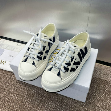 商品名称：クリスチャンディオール CHRISTIAN DIOR 26-CDJ24016M  2024年最新入荷 WALK'N DIOR プラットフォーム スニーカー 厚底 男女兼用 キャンパス レザー
