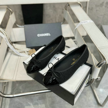 商品名称：シャネル CHANEL 26-CHJ24031BBK  2024年最新入荷 ココマーク リボンフラット パンプス レディース バレエシューズ フラットシューズ