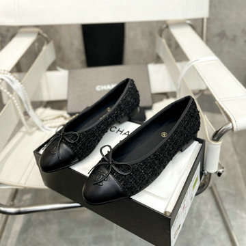 商品名称：シャネル CHANEL 26-CHJ24031MBK  2024年最新入荷 ココマーク リボンフラット パンプス レディース バレエシューズ フラットシューズ