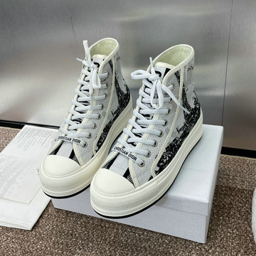 商品名称：クリスチャンディオール CHRISTIAN DIOR 26-CDJ24014T 2024年最新入荷 WALK'N DIOR プラットフォーム スニーカー ハイカット 厚底 男女兼用