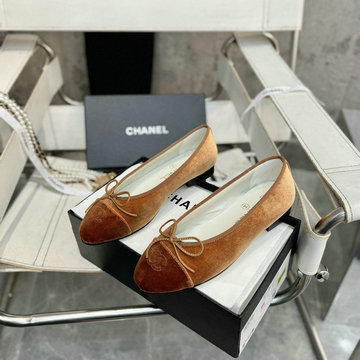 商品名称：シャネル CHANEL 26-CHJ24031RQC 2024年最新入荷 ココマーク リボンフラット パンプス レディース バレエシューズ フラットシューズ バイカラー