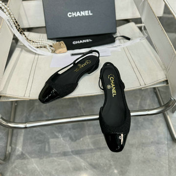 商品名称：シャネル CHANEL 26-CHJ24032PBQK  2024年最新入荷 バイカラー レザー パンプス レディース フラットフォーム シューズ サンダル