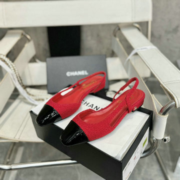 商品名称：シャネル CHANEL 26-CHJ24032PBRK  2024年最新入荷 バイカラー レザー パンプス レディース フラットフォーム シューズ サンダル