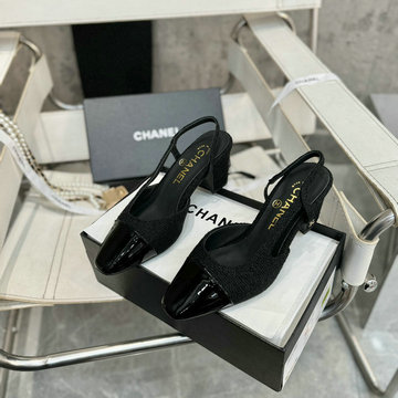 商品名称：シャネル CHANEL 26-CHJ24032ZBQK 2024年最新入荷 バイカラー レザー パンプス レディース ミディアムヒール シューズ サンダル