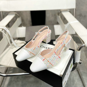商品名称：シャネル CHANEL26-CHJ24032ZMBF  2024年最新入荷 バイカラー レザー パンプス レディース ミディアムヒール シューズ サンダル
