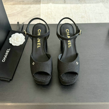 商品名称：シャネル CHANEL 26-CHJ24042S 2024年秋冬最新入荷 サンダル 靴 レディース シューズ レザー ココマーク ハイヒール 黒