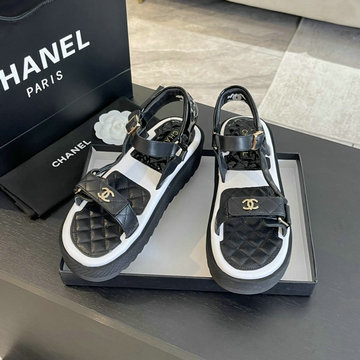 商品名称：シャネル CHANEL 26-CHJ24043L 2024年秋冬最新入荷 マトラッセ フットベッドサンダル 靴 レディース シューズ ココマーク フラットフォーム