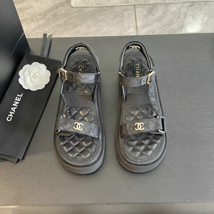商品名称：シャネル CHANEL 26-CHJ24043Q 2024年秋冬最新入荷 マトラッセ フットベッドサンダル 靴 レディース シューズ ココマーク フラットフォーム