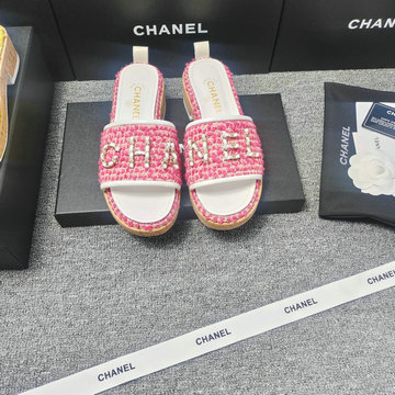 商品名称：シャネル CHANEL 26-CHJ24033M  2024年最新入荷 シャネルロゴ入り スライドサンダル ミュール ツイードxレザー レディース