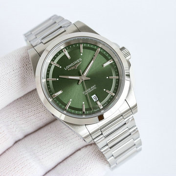 ロンジン LONGINES ZX-LGT24001G 2024年最新入荷 コンクエスト ウォッチ 自動巻き 腕時計 ステンレスベルト メンズ
