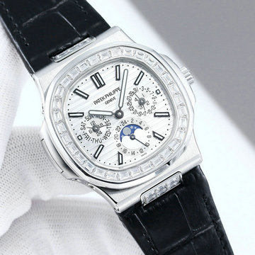 パテックフィリップ PATEK PHILIPPE ZX-PPT24006Z  2024年最新入荷 ノーチラス パーペチュアル カレンダー ウォッチ 5740/1G-001 時計 メンズ