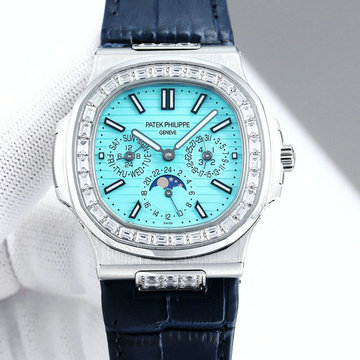 パテックフィリップ PATEK PHILIPPE ZX-PPT24013Z  2024年最新入荷 ノーチラス パーペチュアル カレンダー ウォッチ 5740/1G-001 時計 メンズ