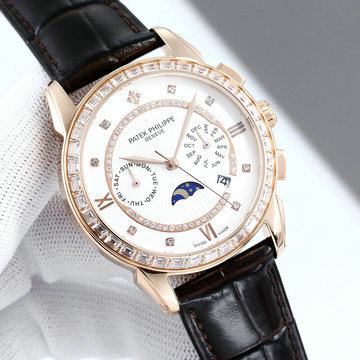 商品名称：パテックフィリップ PATEK PHILIPPE ZX-PPT24012  2024年最新入荷 アニュアルカレンダー ムーンフェイズ メンズ ウォッチ 機械式 腕時計