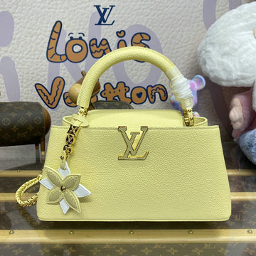 商品名称：ルイヴィトン LOUISVUITTON 057-M11351X  2024年最新入荷 カプシーヌ EW BB ハンドバッグ ショルダーバッグ トリヨンレザー バナナ イエロー