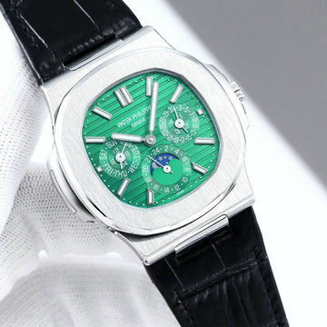 パテックフィリップ PATEK PHILIPPE ZX-PPT24013G  2024年最新入荷 ノーチラス パーペチュアル カレンダー ウォッチ 5740/1G-001 時計 メンズ