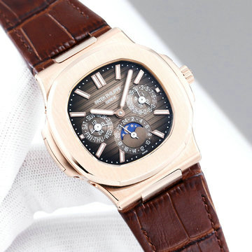 パテックフィリップ PATEK PHILIPPE ZX-PPT24013H  2024年最新入荷 ノーチラス パーペチュアル カレンダー ウォッチ 5740/1G-001 時計 メンズ