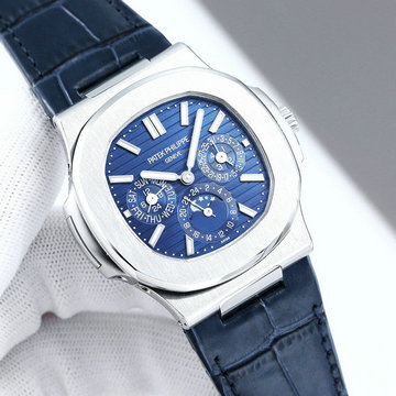 パテックフィリップ PATEK PHILIPPE ZX-PPT24013L  2024年最新入荷 ノーチラス パーペチュアル カレンダー ウォッチ 5740/1G-001 時計 メンズ