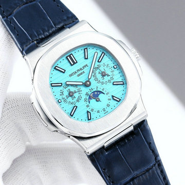 パテックフィリップ PATEK PHILIPPE ZX-PPT24013Q  2024年最新入荷 ノーチラス パーペチュアル カレンダー ウォッチ 5740/1G-001 時計 メンズ