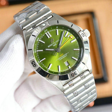 ブライトリング BREITLING ZX-BTT24001 2024年最新入荷 腕時計 クロノマット GMT40 A32398 サンレイ グリーン文字盤 カレンダー 回転ベゼル