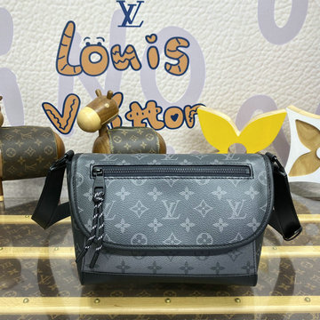 ルイヴィトン LOUISVUITTON 057-M12681 2024年最新入荷 パルス メッセンジャー バッグ ショルダーバッグ モノグラム エクリプス リバース キャンバス