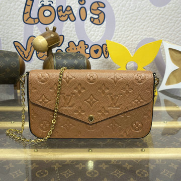 ルイヴィトン LOUISVUITTON 057-M12754 2024年最新入荷 ポシェット フェリシー チェーン ウォレット モノグラム アンプラント レザー