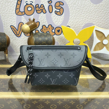 ルイヴィトン LOUISVUITTON 057-M12806  2024年最新入荷 パルス ウェアラブル ウォレット ショルダーバッグ モノグラム エクリプス キャンバス