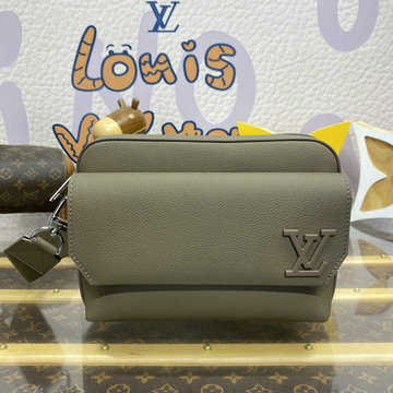 ルイヴィトン LOUISVUITTON 057-M23710G 2024年最新入荷 ファストライン メッセンジャー バッグ ショルダーバッグ LV アエログラム レザー モカ ブラウン