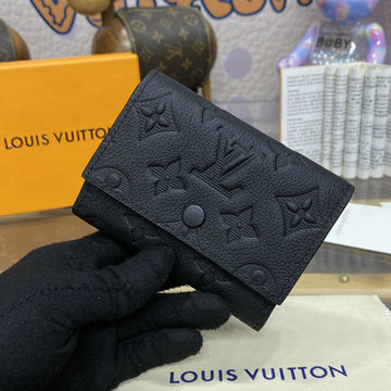 ルイヴィトン LOUISVUITTON 057-M12635  2024年最新入荷 ヴィクター ウォレット 三つ折り財布 モノグラム シャドウ レザー ブラック