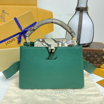 ルイヴィトン LOUISVUITTON  057-M80741G 2024年最新入荷 カプシーヌ MINI ハンドバッグ ショルダーバッグ トリヨンレザー