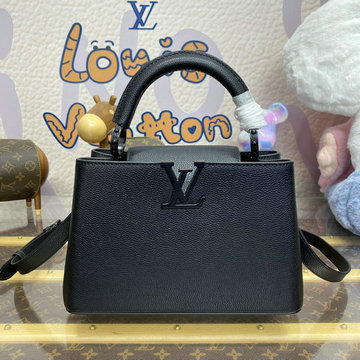 ルイヴィトン LOUISVUITTON 057-M25255 2024年最新入荷 カプシーヌ BB ハンドバッグ ショルダーバッグ マットトリヨンレザー オール ブラック